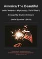 America The Beautiful with America - My Country 'Tis Of  Thee  Vocal Solo & Collections sheet music cover